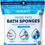 Scrubzz No Rinse Bathing Showering Sponge scrubzz