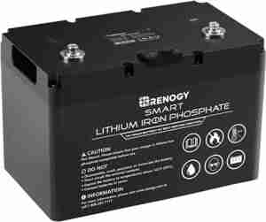 Renogy LifePO4 12V 100Ah Smart Lithium Iron Phosphate Battery Self Heating