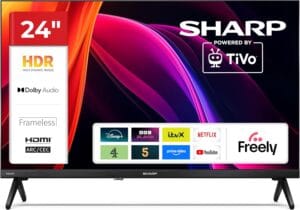 Sharp 24 Inch Smart LED 12v 24v TV with Freeview Prime Netflix Satellite