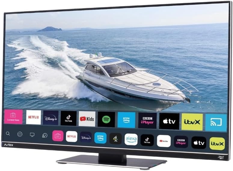Sharp 24 Inch Smart LED 12v 24v TV with Freeview Prime Netflix Satellite