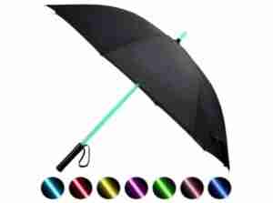 Lightsaber Style Oteck LED Golf Umbrella with Torch with 7 Colours