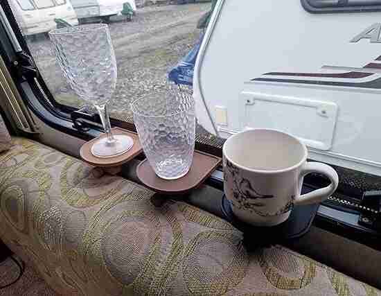 Window Mounted Cup Holder Caravan Motorhome
