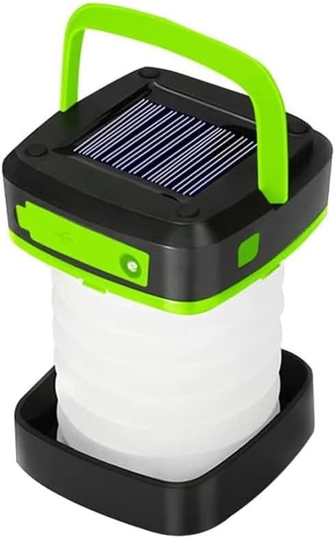 Solar Camping Light USB Collapsible Super Bright Long Battery Life