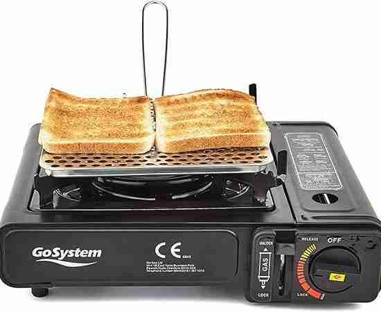 Camping Bread Toaster Using Gas Rings