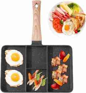 Frying Pan Divided Into Sections Non Stick