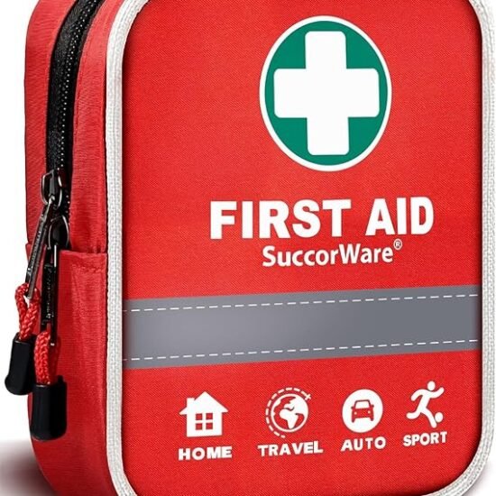 red camping first aid kit