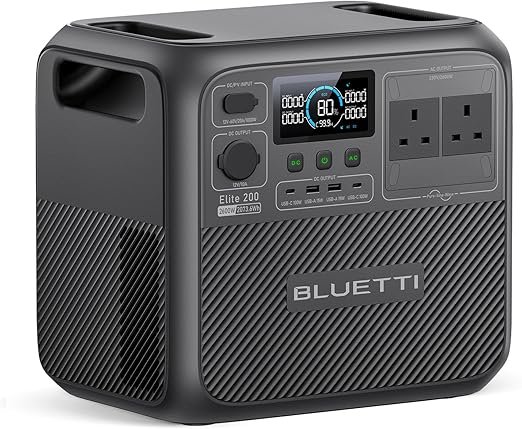 bluetti elite 200 v2 portable power station camping off grid