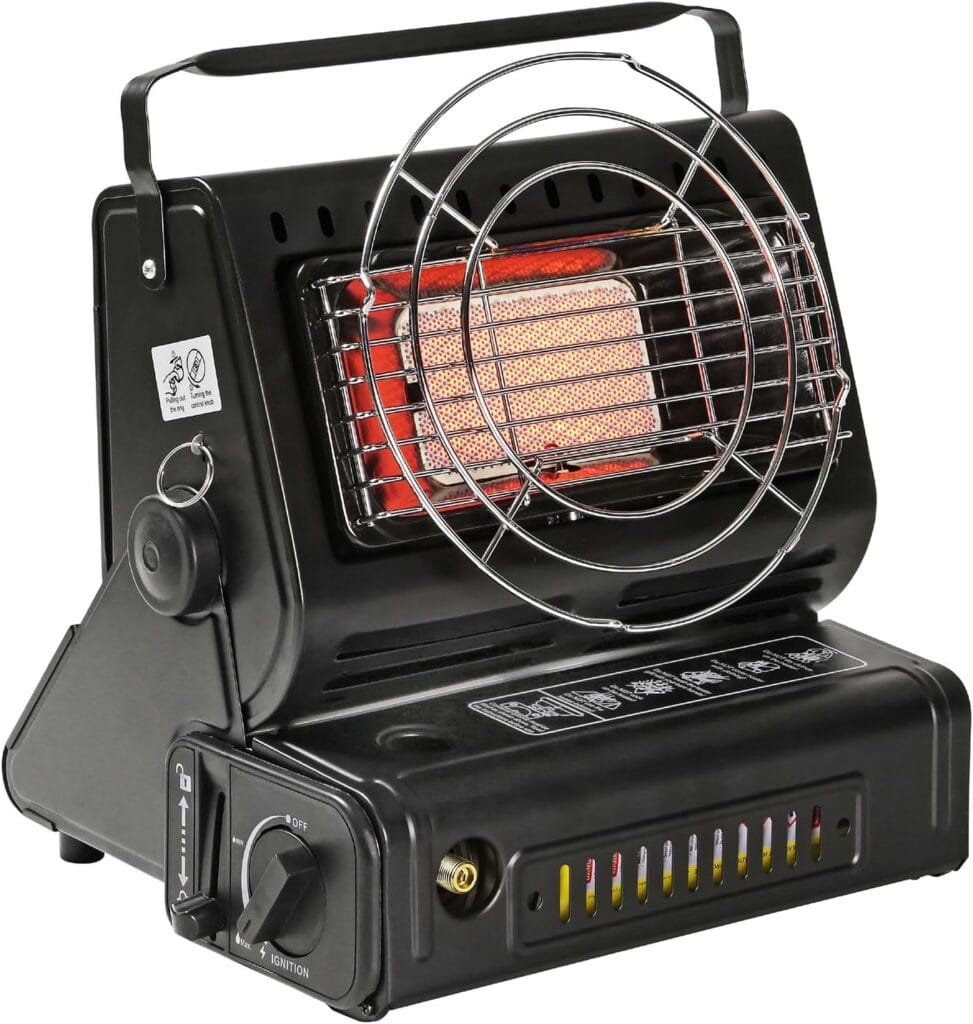 2-in-1 Portable Gas Heater & Stove