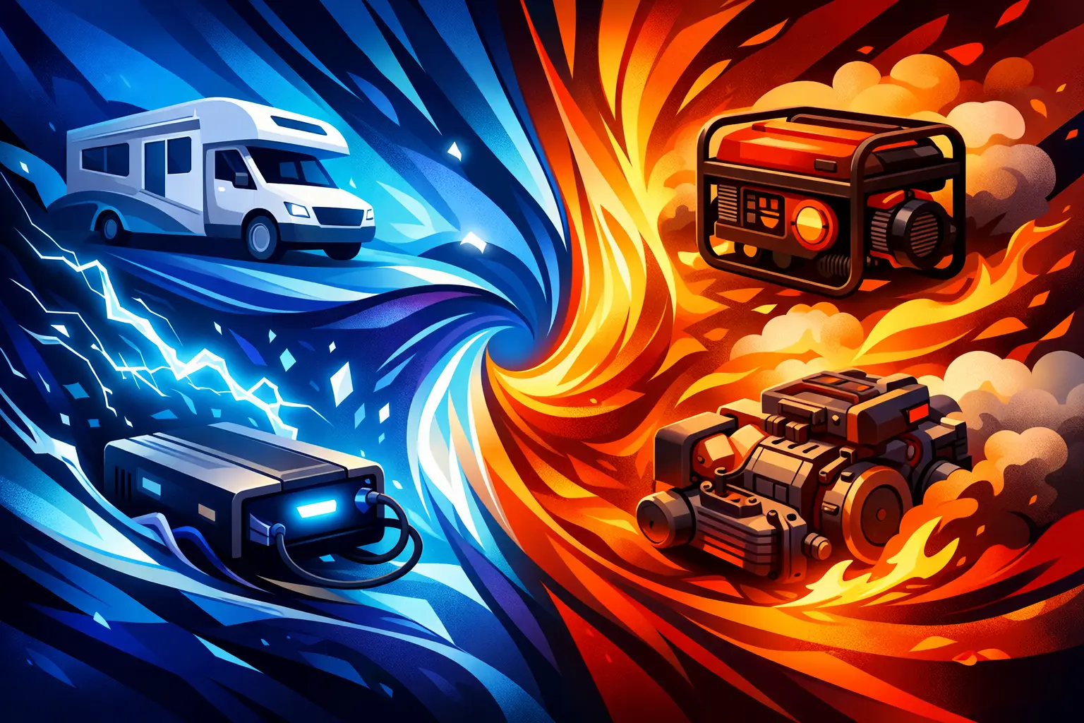 Motorhome Inverter vs Generator 1 Motorhome Inverter vs Generator