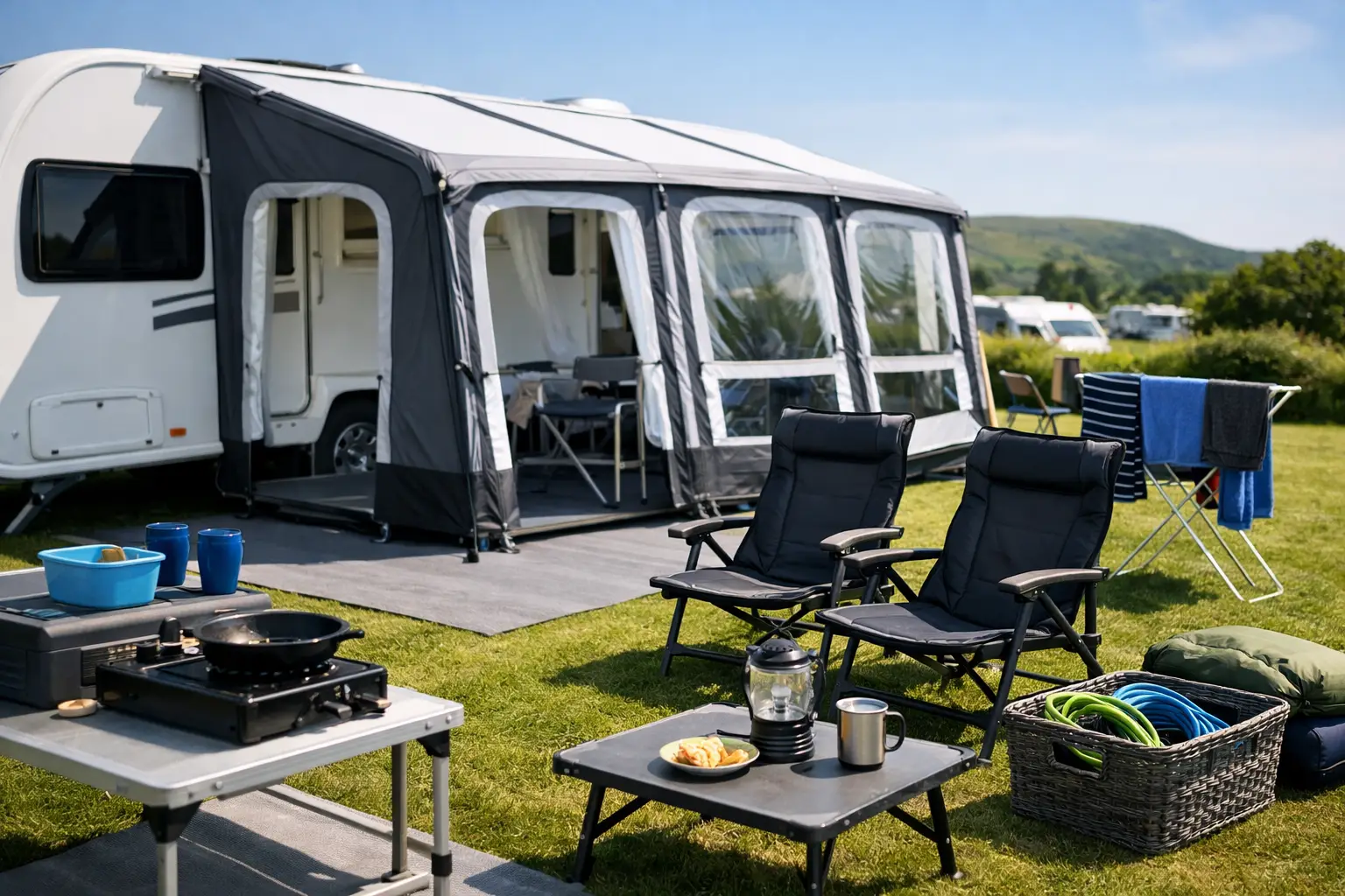Caravan Awning Accessories Guide for UK Touring