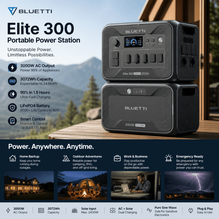 BLUETTI Elite 300 Portable Power Station