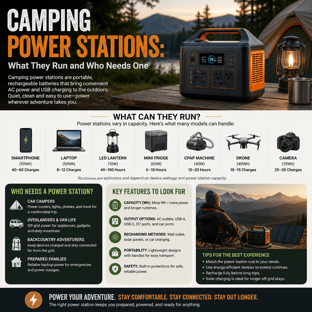 Camping Power Stations: What They Run and Who Needs One