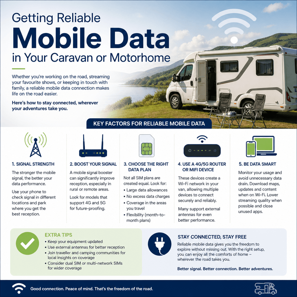 Getting Reliable Mobile Data in Your Caravan or Motorhome