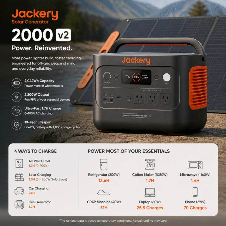 Jackery Solar Generator 2000 v2