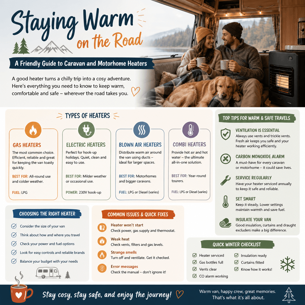 Staying Warm on the Road: A Friendly Guide to Caravan and Motorhome Heaters