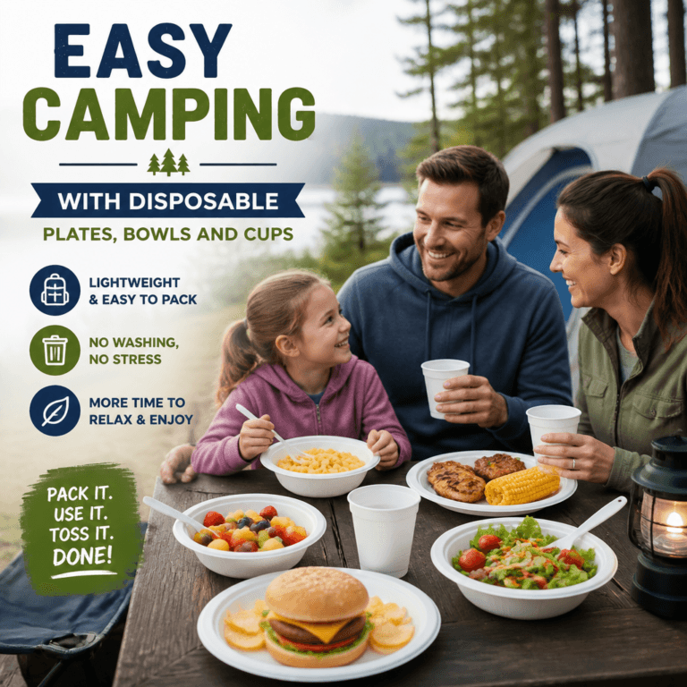 Disposable Plates, Bowls and Cups
